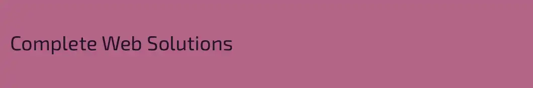 Complete Web Solutions